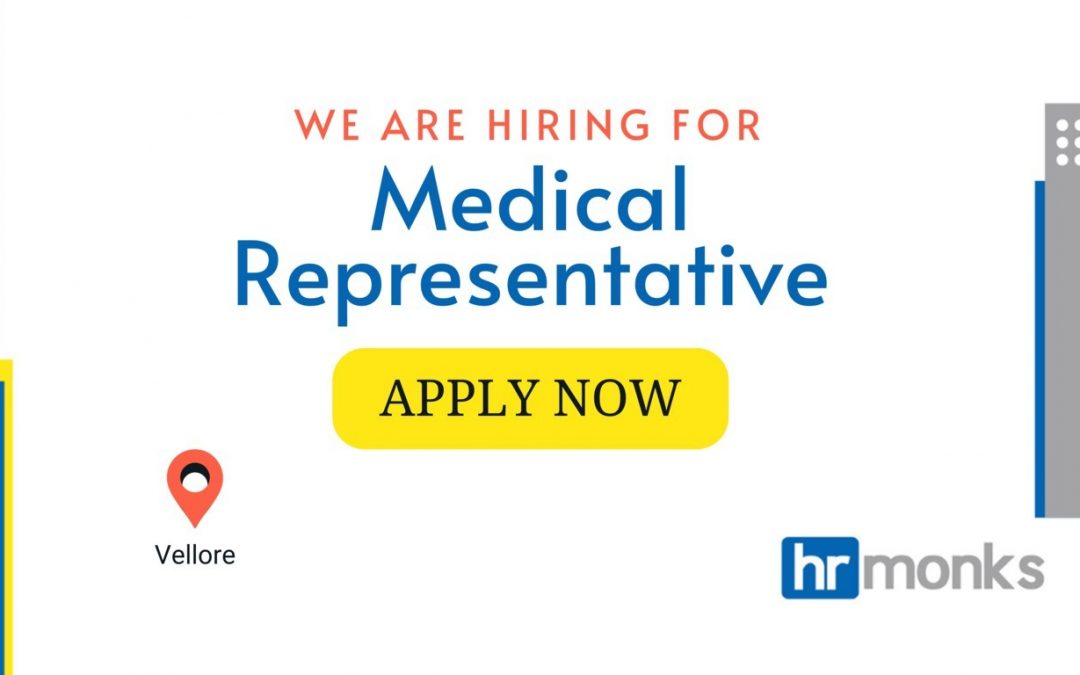 Medical Representative Required for a Leading Pharma Company at Vellore